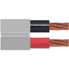 0.6/1kV 2C x 1.5mm2 Stranded Cu PVC/PVC Red/Black/Grey Flat Parallel Webbed